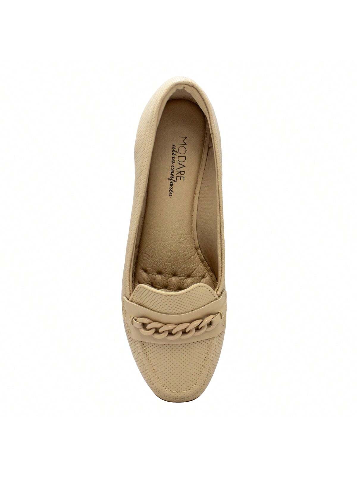 Sapato Modare Feminino Micro/Strech Salto Anabela Enfeite