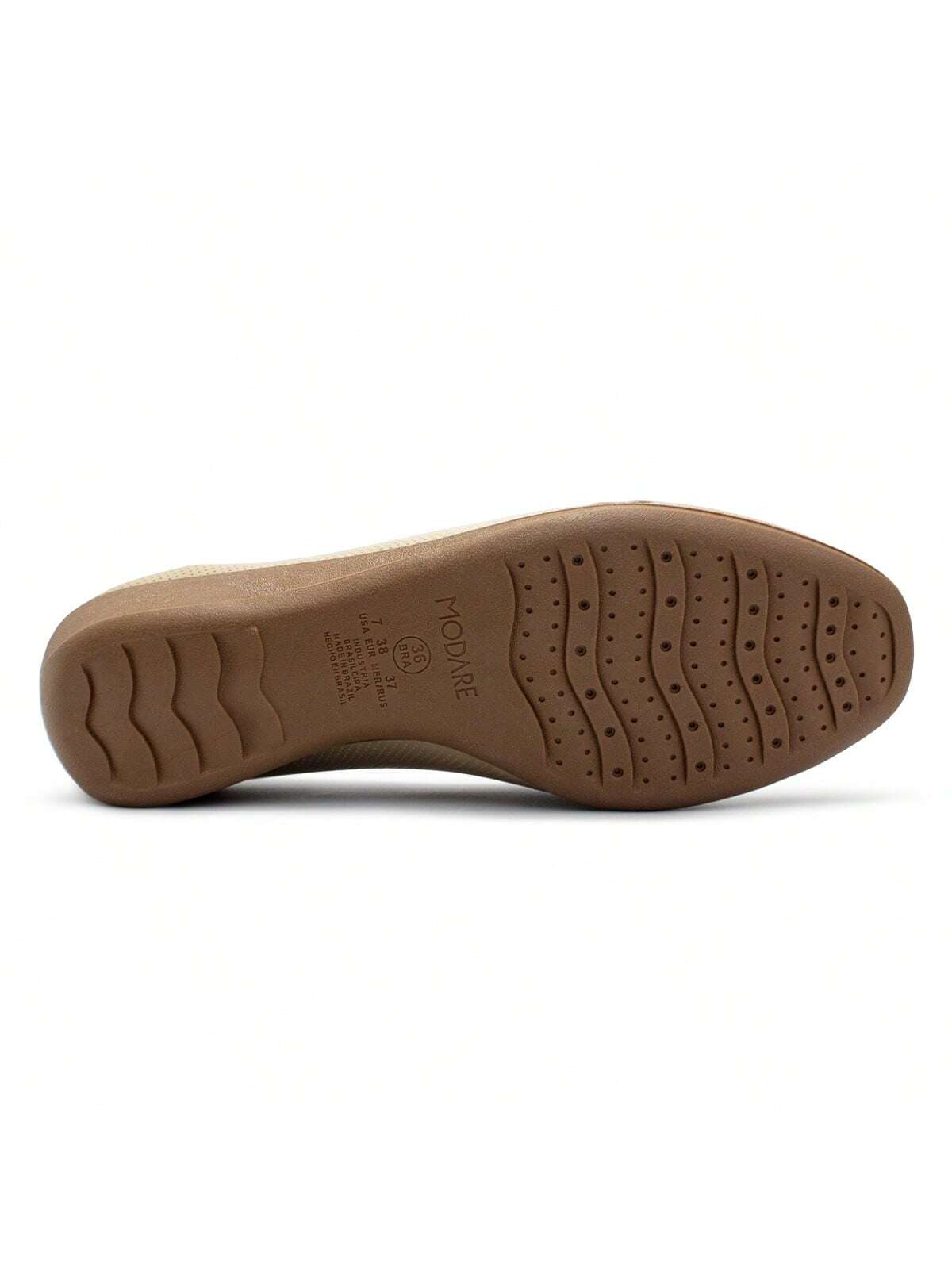 Sapato Modare Feminino Micro/Strech Salto Anabela Enfeite